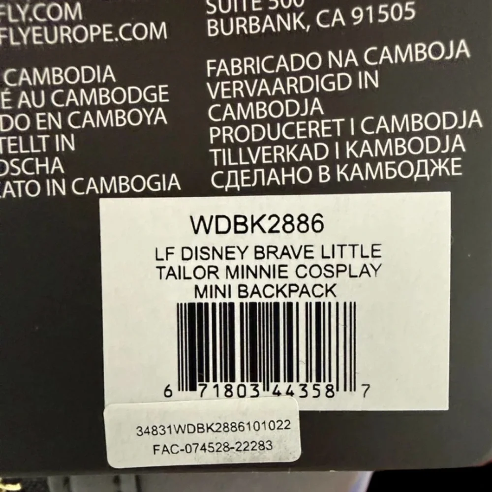 Loungefly Disney Minnie Mouse Party “Brave Little Tailor”Backpack purse. - Picture 13 of 16